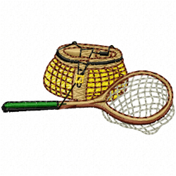 Fishing Embroidery Design 4 Fishing Embroidery Design 4